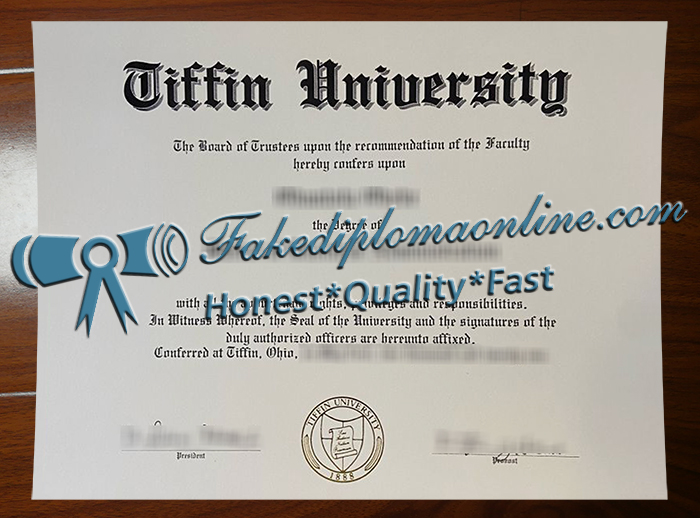 Tiffin University diploma