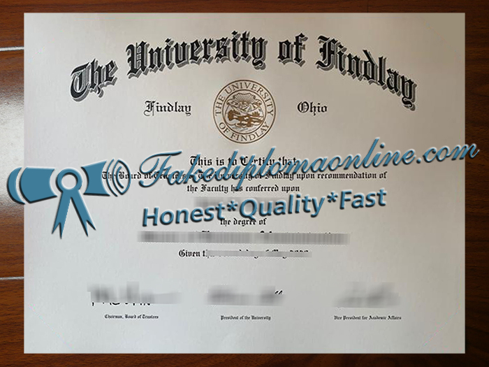 University of Findlay diploma