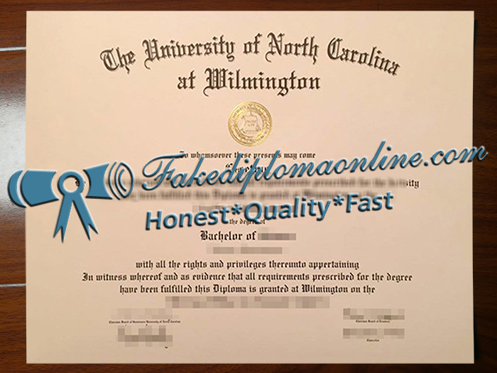 University of North Carolina Wilmington diploma