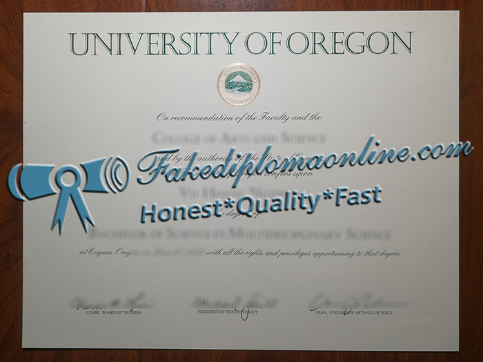 University of Oregon diploma