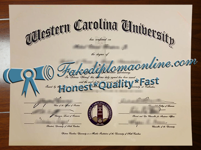 Western Carolina University diploma