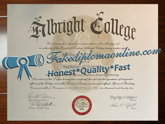 Albright College diploma