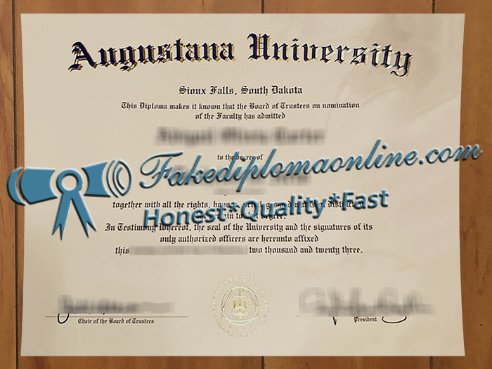 Augustana University diploma