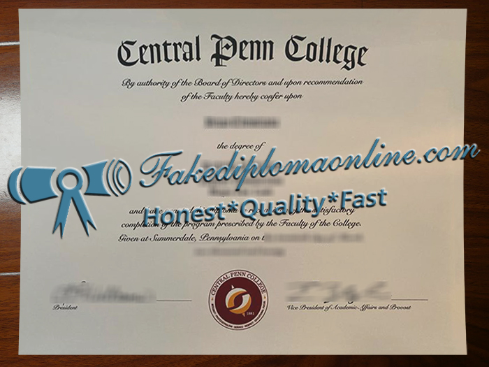 Central Penn College diploma