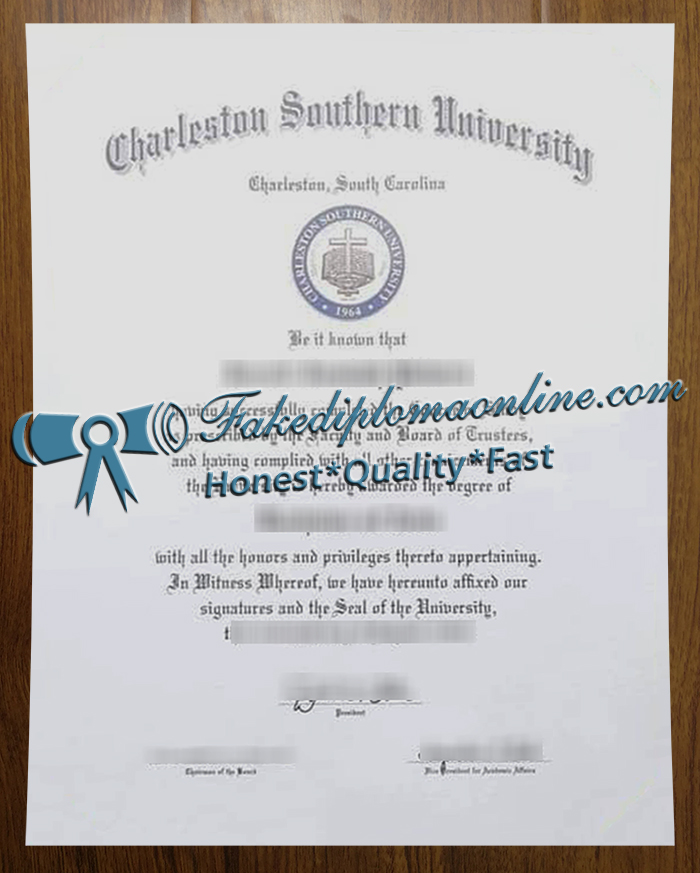 Charleston Southern University diploma