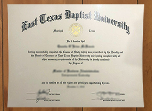 East Texas Baptist University degree