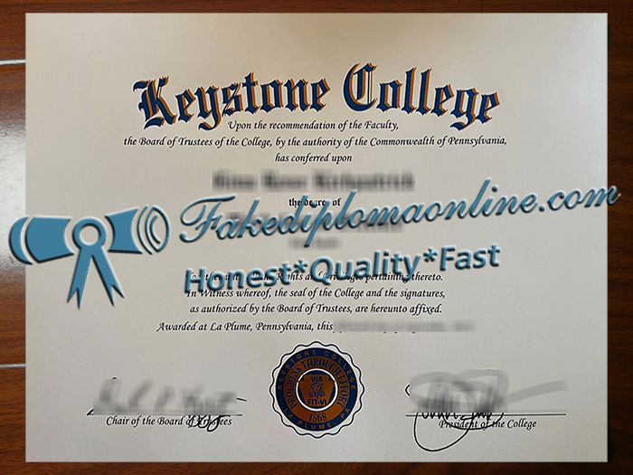 Keystone College diploma