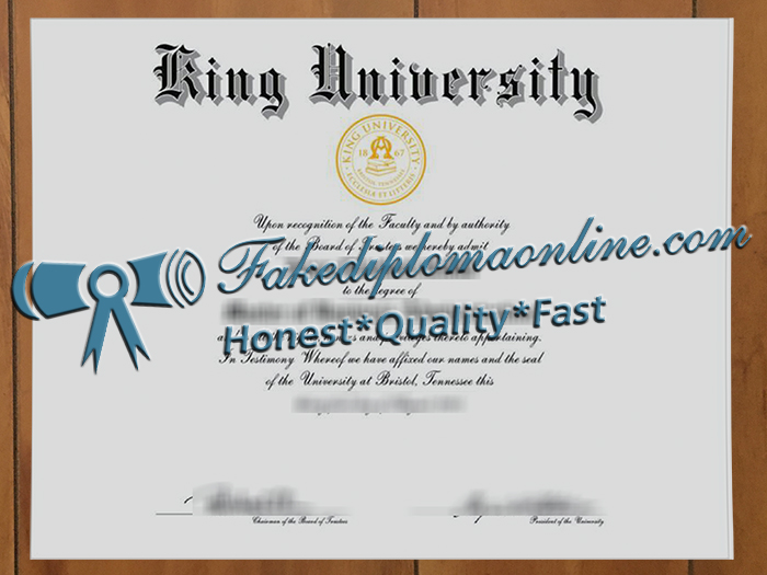 King University diploma