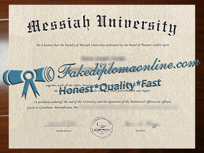 Messiah University diploma