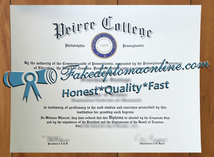 Peirce College diploma