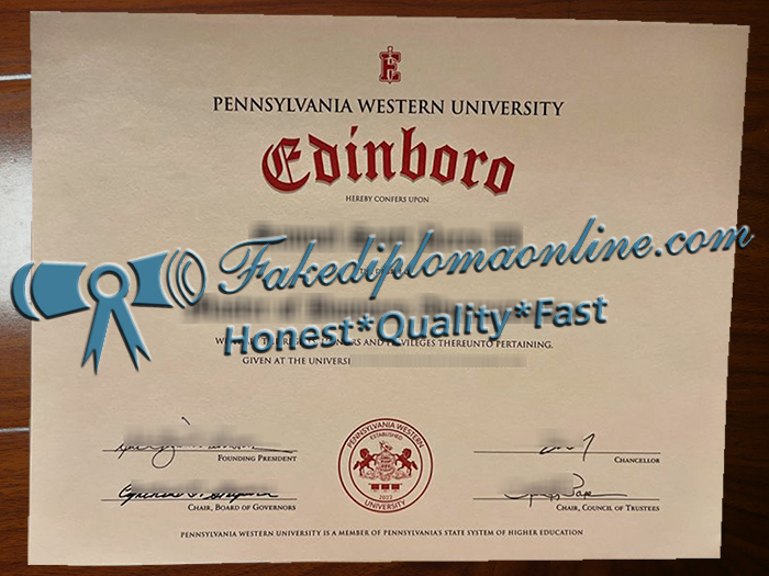 PennWest Clarion diploma