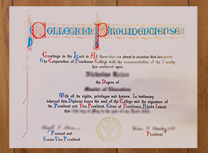 Providence College diploma