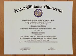 Roger Williams University degree