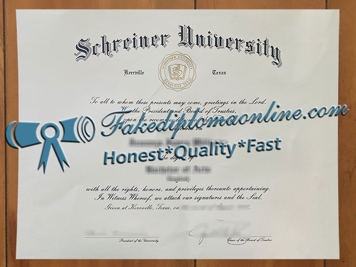 Schreiner University diploma