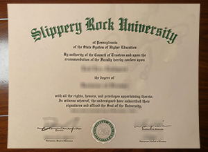 Slippery Rock University degree