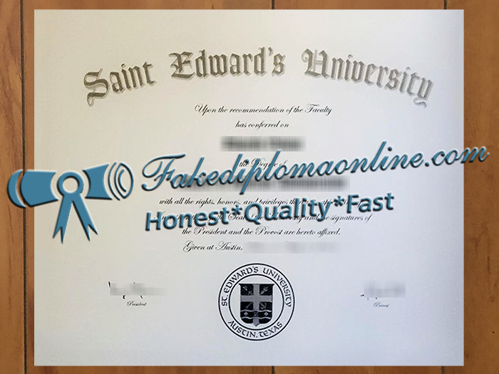 St. Edward's University diploma