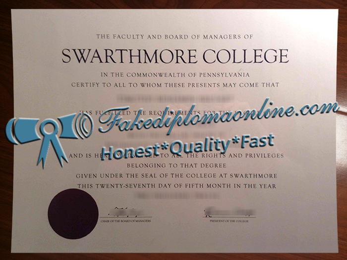 Swarthmore College diploma