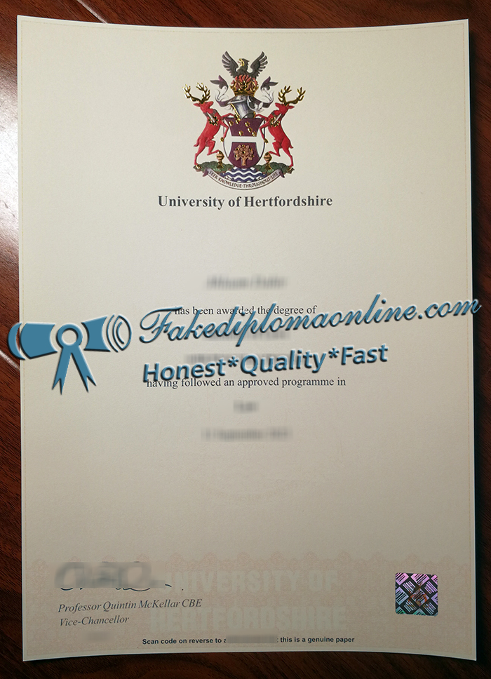 University of Hertfordshire diploma