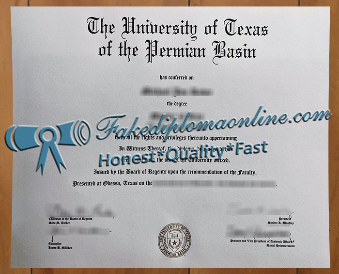 University of Texas of the Permian Basin degree