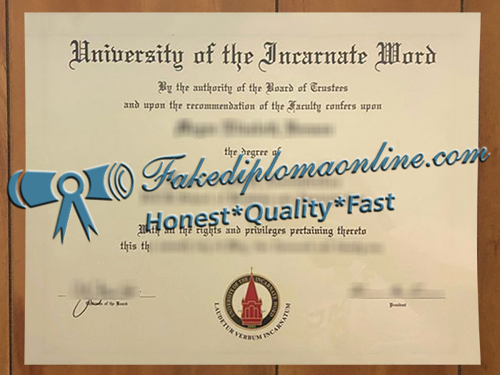 University of the Incarnate Word diploma