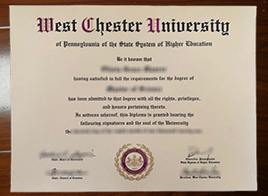 West Chester University diploma