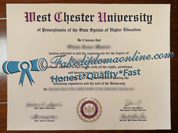 West Chester University degree