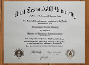 West Texas A&M University degree