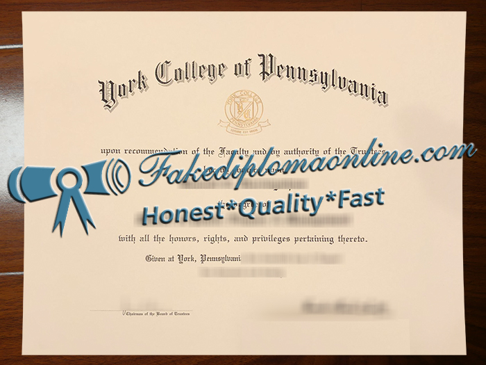 York College of Pennsylvania degree