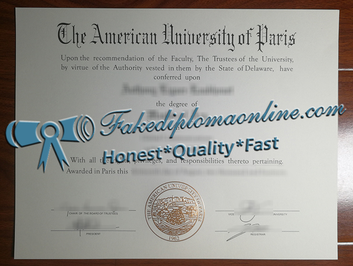 American Univbersity of Paris degree