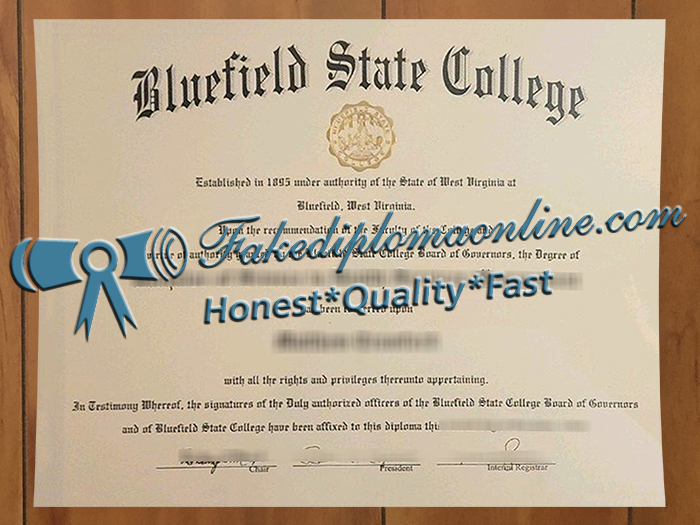 Bluefield State University diploma