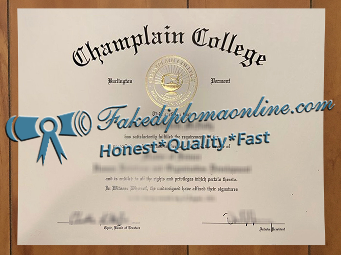 Champlain College diploma