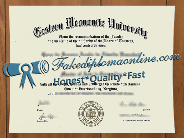 Eastern Mennonite University diploma