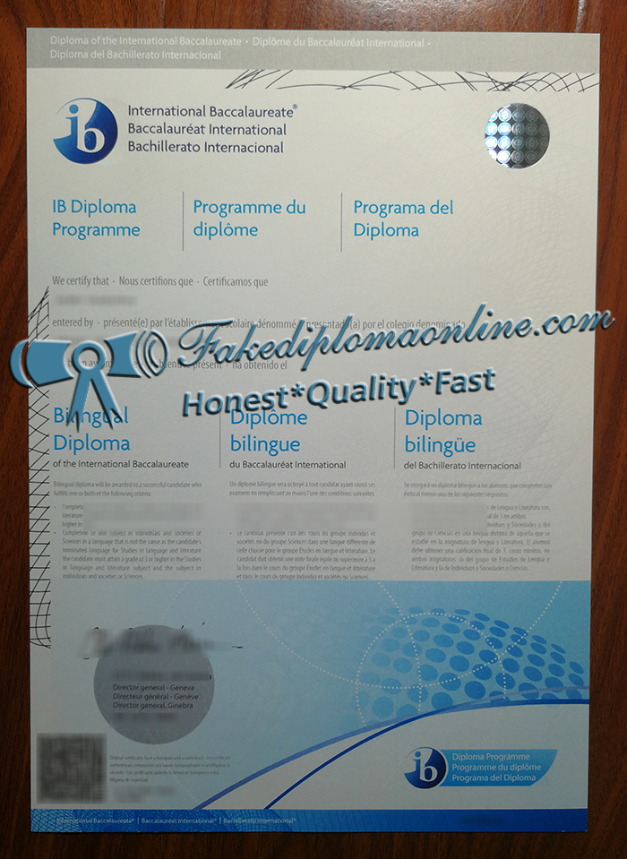 International Baccalaureate diploma