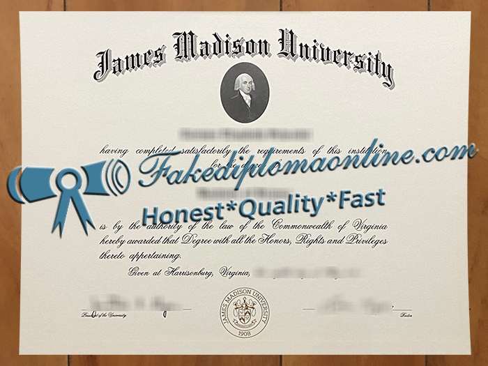 James Madison University diploma