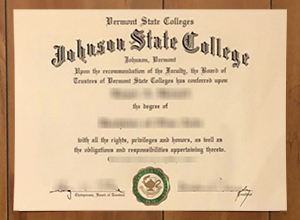 Johnson State College diploma