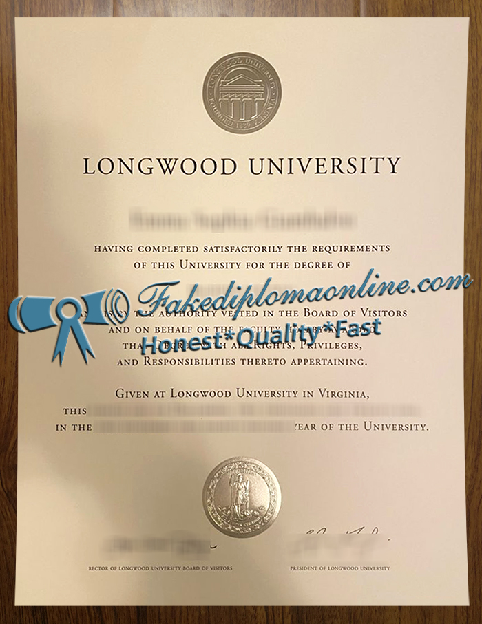 Longwood University diploma