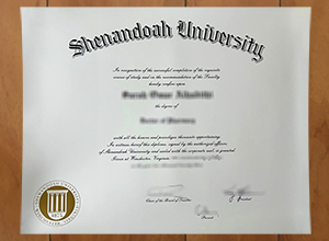 Shenandoah University diploma