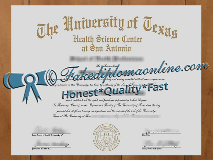 University of Texas Health Science Center--San Antonio diploma