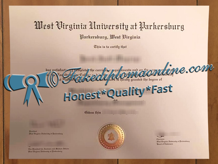 West Virginia University at Parkersburg diploma