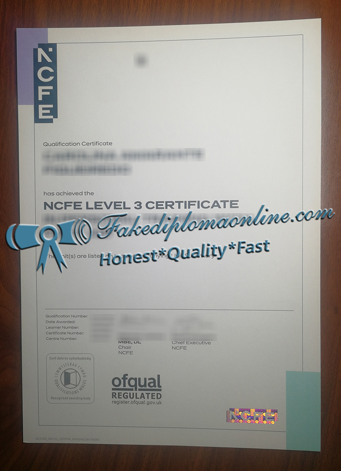 NCFE Level 3 Certificate