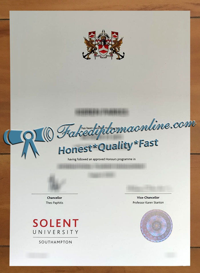 Solent University degree 