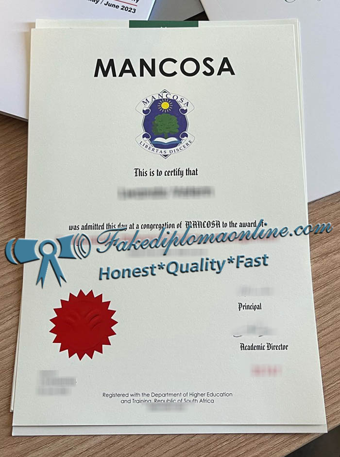 MANCOSA diploma