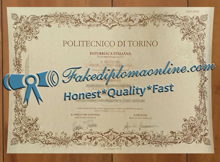 Politecnico di Torino diploma