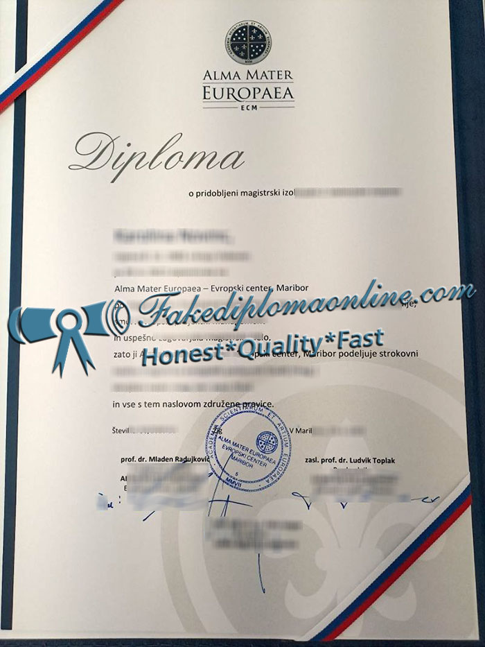 Alma Mater Europaea degree