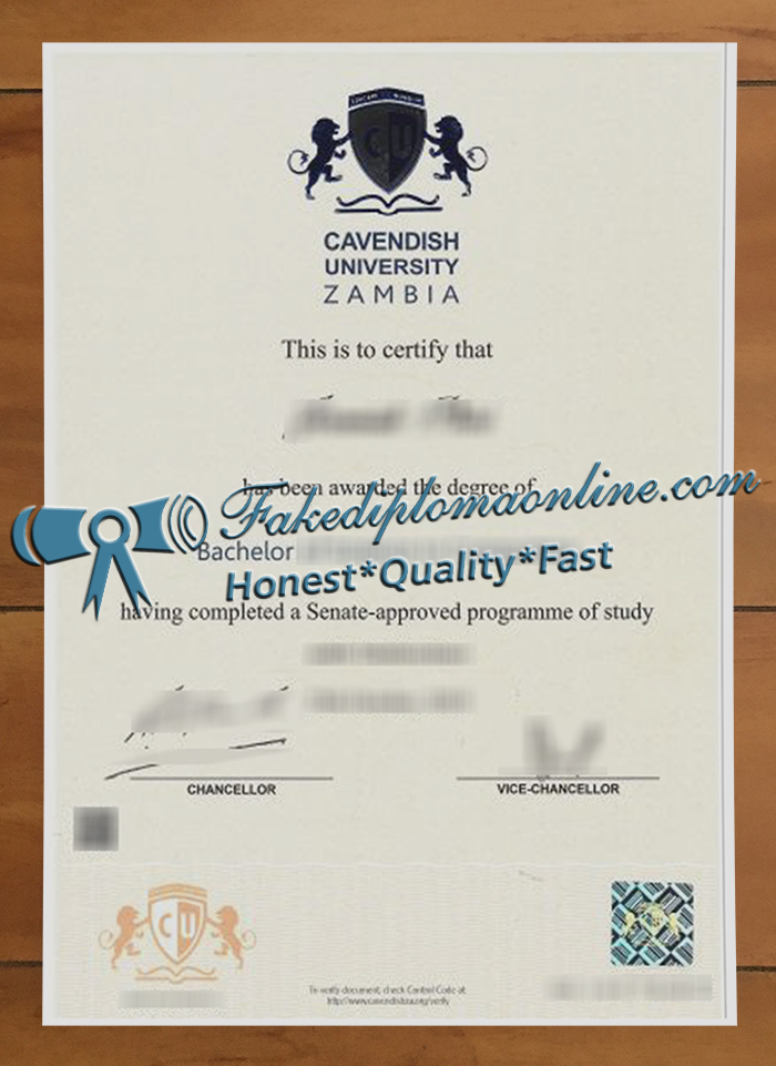 Cavendish University Zambia diploma