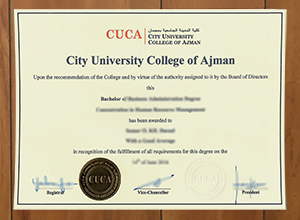 City University College of Ajman degree