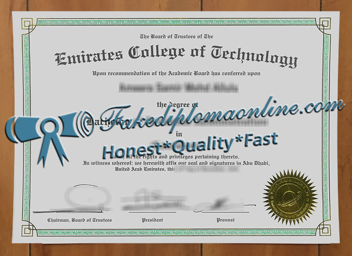 Emirates College of Technology diploma