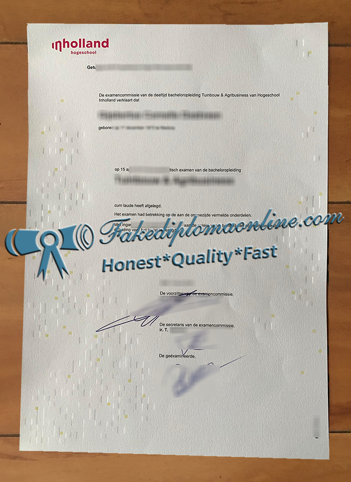 Hogeschool Inholland diploma