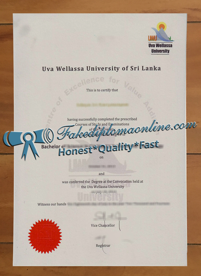 Uva Wellassa University degree