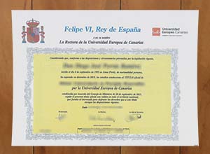 Universidad Europea de Canarias degree